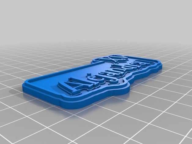 alej personalizado 3D print model - Mito3D