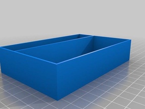 2 row tray tool holders boxes customized 3d print model - Mito3D