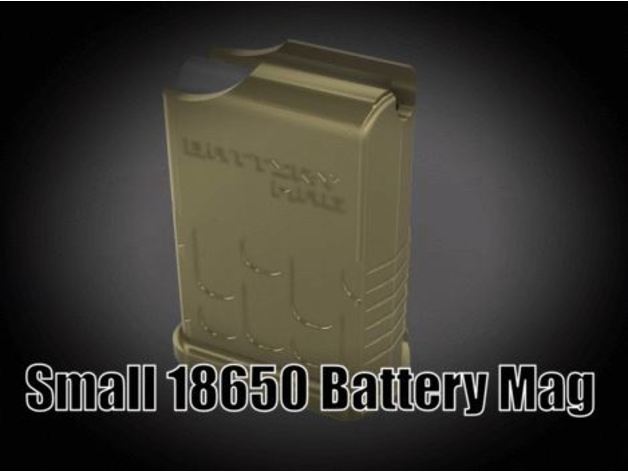 small 18650 battery mag magazine dispenser holder box case batterymag storage 3D print model - Mito3D