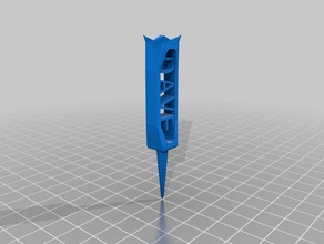 my customized golf tee design 5 dave sport outdoors 3d print model - Mito3D