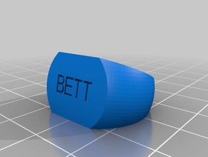 bett ring rings customized 3d print model - Mito3D