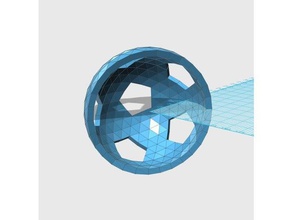 geodätische 6v Hemisphäre pattern002 math Kunst dome 3d print model - Mito3D