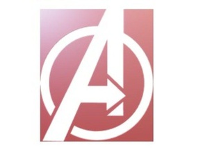 avengers logo 3d print model - Mito3D