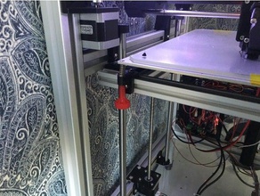 bed alignment nuts 3d printer parts heated hypercube evolution 3d print model - Mito3D