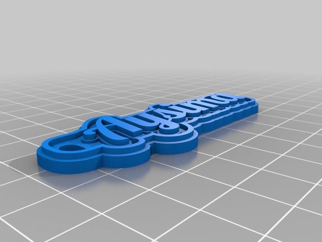 aysima Anahtarlık özelleştirilmiş 3D print model - Mito3D