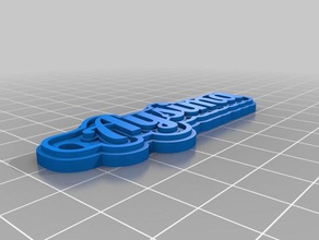 aysima Anahtarlık özelleştirilmiş 3d print model - Mito3D