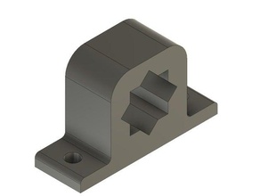 hjv aluminium profile holder household led strip 3d print model - Mito3D