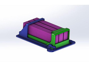 lipo-box 3x 2s2400ma rc Fahrzeuge halterung Halter schnell ändern twech wechselrahmen 3d print model - Mito3D