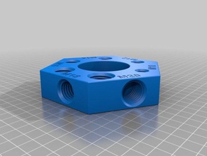 el hilo de la prueba 3d impresión pruebas tuerca printtest tornillo tolerancias 3d print model - Mito3D