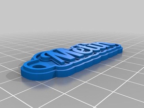 metin Schlüsselanhänger angepasst 3d print model - Mito3D