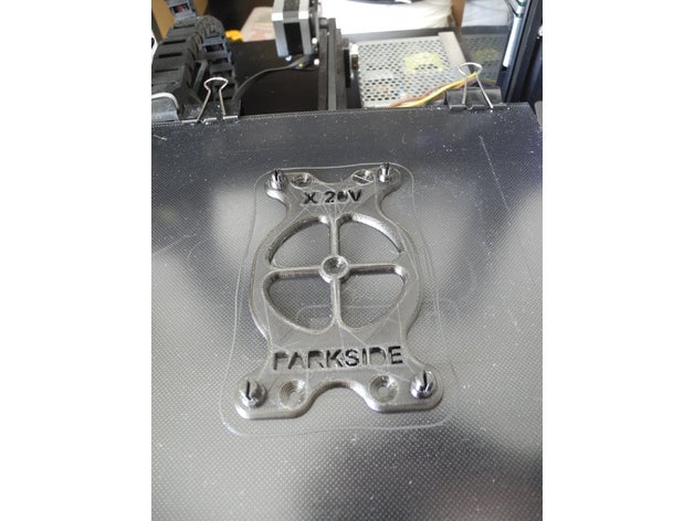 parkside Ladegerät 20v Wand-Halter tool Inhaber Boxen 3D print model - Mito3D