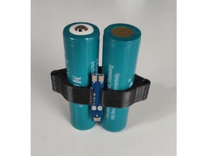 support de batteries li-ion 2s protection bricolage 3d print model - Mito3D