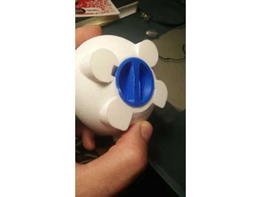 piggy bank cap sparschwein thing household supplies autodesk inventor improvement 3d print model - Mito3D