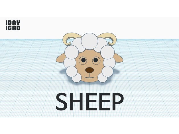 1jour 1cad moutons animaux 1day1cad mignon 3D print model - Mito3D