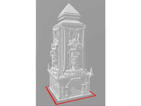 tower mausoleum resin friendly buildings structures 3d print model - Mito3D