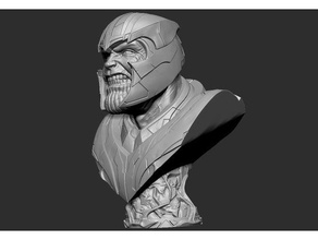 thanos bust avengers endgame people 3d print end game marvel universe sci-fi 3d print model - Mito3D