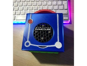 nintendo gamecube griglia di ventilazione raspberry pi caso l'elettronica creato freecad retrò retropie rpi 3d print model - Mito3D