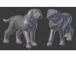 28mm chien jouet jeu accessoires animal compagnon familier mini miniature pp pathfinder crayon de papier le rôle rpg table 3d print model - Mito3D