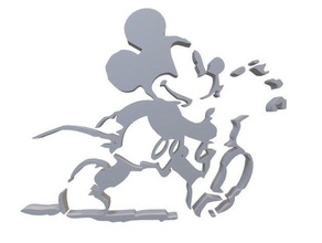mickey mouse drawing poor quality 3d printing 3d print model - Mito3D