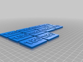 180 işaretler logoları özelleştirilmiş 3d print model - Mito3D