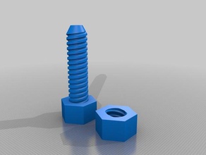 ez-print screw nut household 3d print model - Mito3D