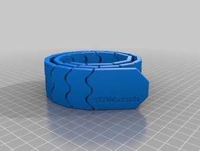 scarlett ceinture impression endroit accessoires personnalisé 3d print model - Mito3D