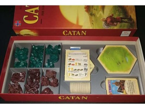 catan 5-6 player expansion sorter box insert games boardgame board game seafarers kosmos organizer settlers 3d print model - Mito3D