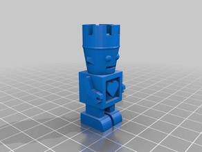 bot chess set whith separated files robot 3d print model - Mito3D