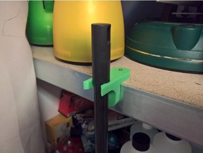 broom holder + besenhalterung 3d print model - Mito3D