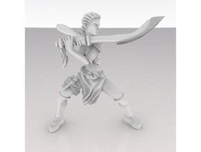 morgianna bladedancer models assassin fighter miniature roleplaying warrior 3d print model - Mito3D