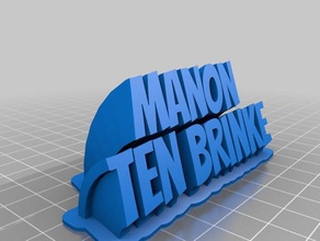 manon office personalizado 3d print model - Mito3D