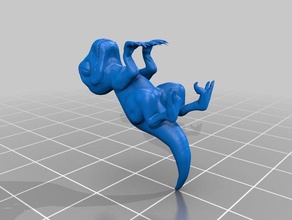 peque o velociraptor animal dinosaure jurassique zbrush 3d print model - Mito3D
