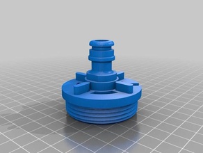 hose adaptor deck fill cap parts 3d print model - Mito3D
