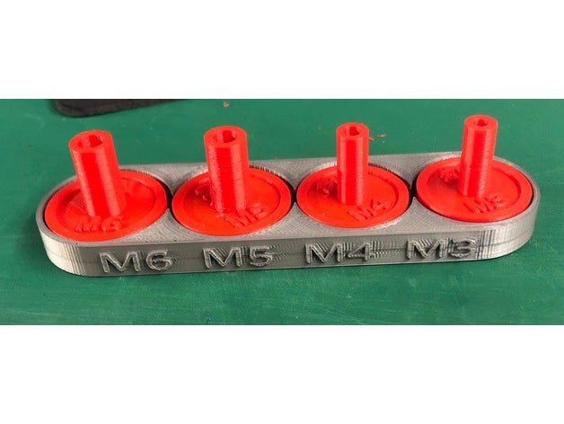 metric tap guides base 3D print model - Mito3D