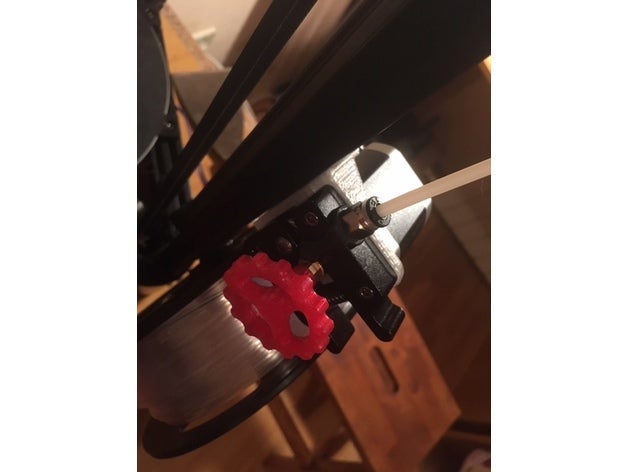 anycubic kossel extruder mount 15 degrees 3d printer extruders bowden 3D print model - Mito3D