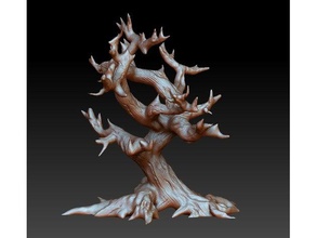 arbre mort jeux miniature table 3d print model - Mito3D