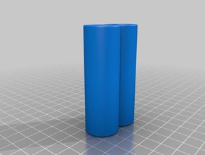 dual 18650 cell holder other 3d print model - Mito3D