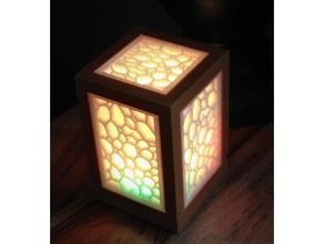 busy light voronoi desk lamp hobby 3d print model - Mito3D