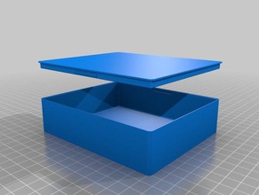paramétrico de la caja los contenedores pinturas piezas lápiz pastillas almacenamiento 3d print model - Mito3D