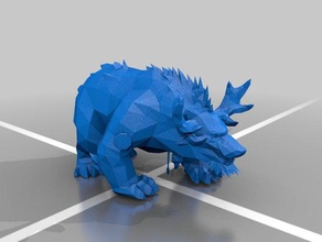 high mountain tauren guardian form toys games druid world warcraft wow 3d print model - Mito3D