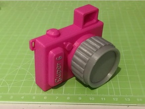 appareil photo jouet tournant lentilles mécanique les jouets enfants 3d print model - Mito3D