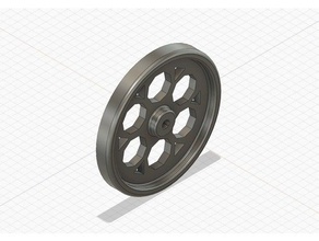 wheels 5mm drive shaft 3d print model - Mito3D