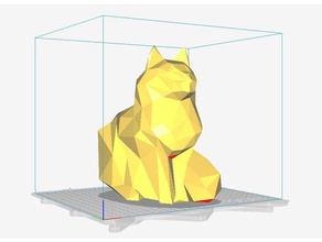 baja poli maine coon de kitty cat el chat gato katze miau 3d print model - Mito3D