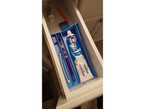 banyo çekmece düzenleyici organizasyon diş fırçası tutucu 3d print model - Mito3D