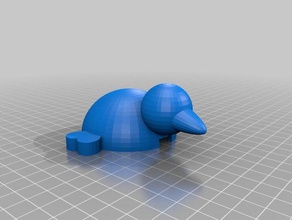 fluffy duck case 3d printing 3d print model - Mito3D