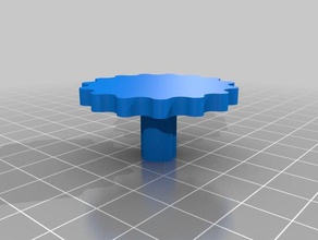 beyblade left right spin setting knob 3d print model - Mito3D