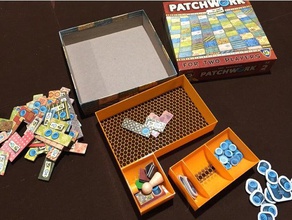 patchwork board game insert lightweight boardgame inserts 3d print model - Mito3D