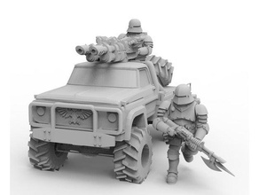 40k chasseurs d'assaut bull camion jeux 3d print model - Mito3D