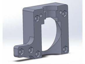 v6 mount x-carriage system 3d printer parts flsun i3 3d print model - Mito3D