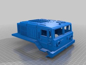 maz 142x200x90 rc Fahrzeuge trcuk rc-car russische Militär 3d print model - Mito3D